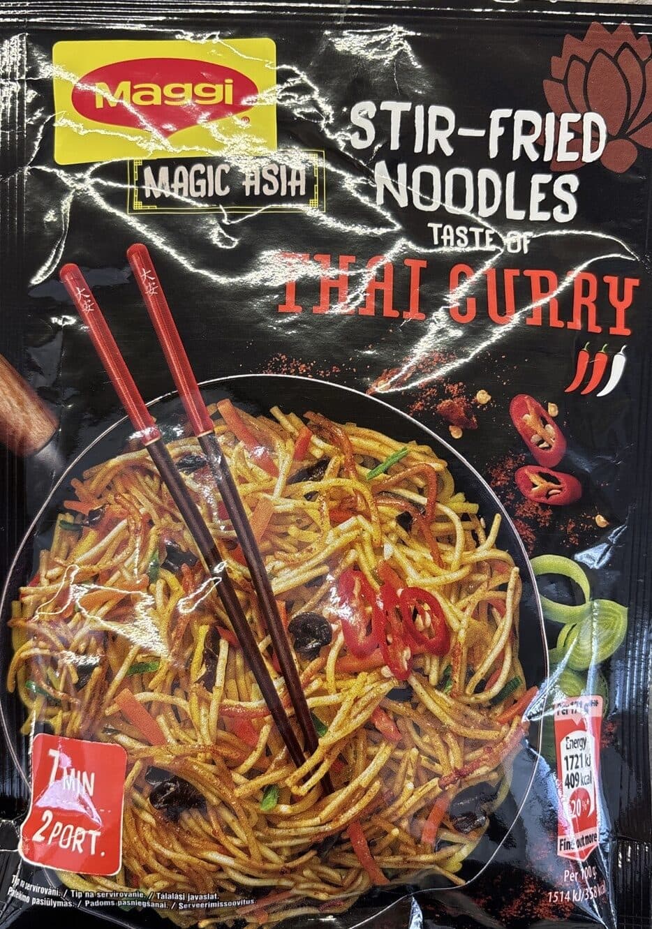 Maggi Stir-Fried Noodles Taste of Thai Curry packshot