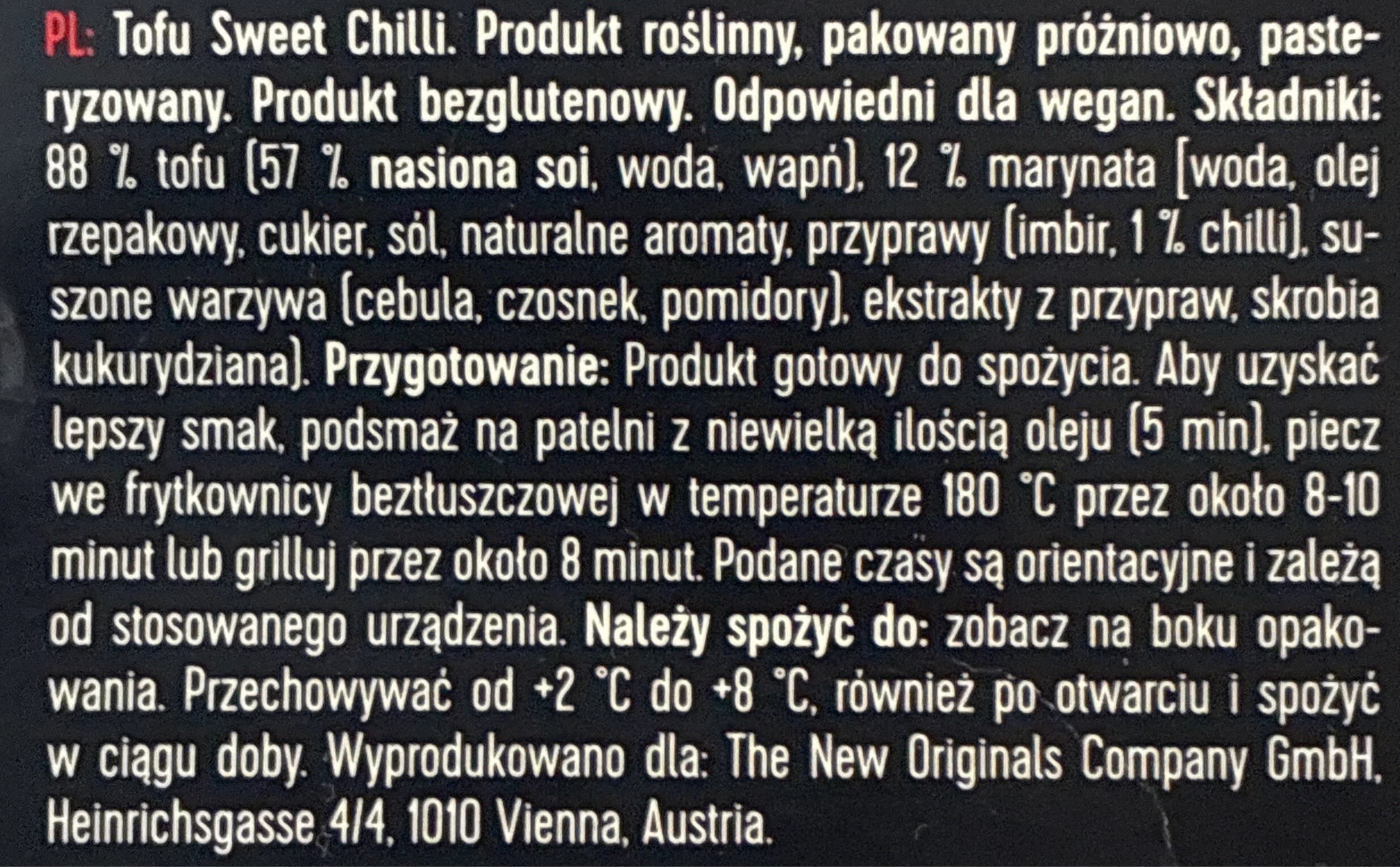 Lunter Marinated Tofu Sweet Chilli packshot
