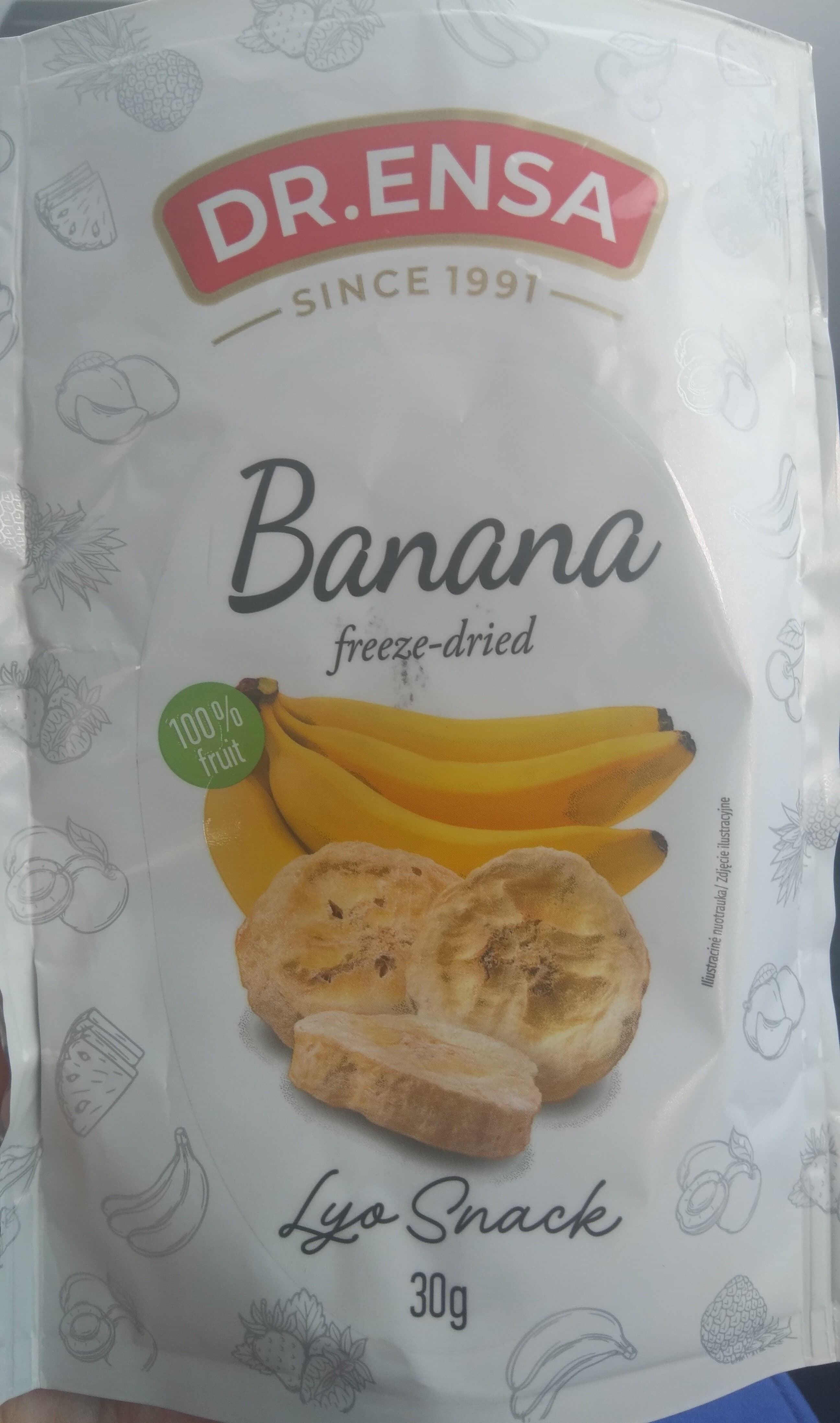 Dr. Ensa Banana freeze-dried packshot