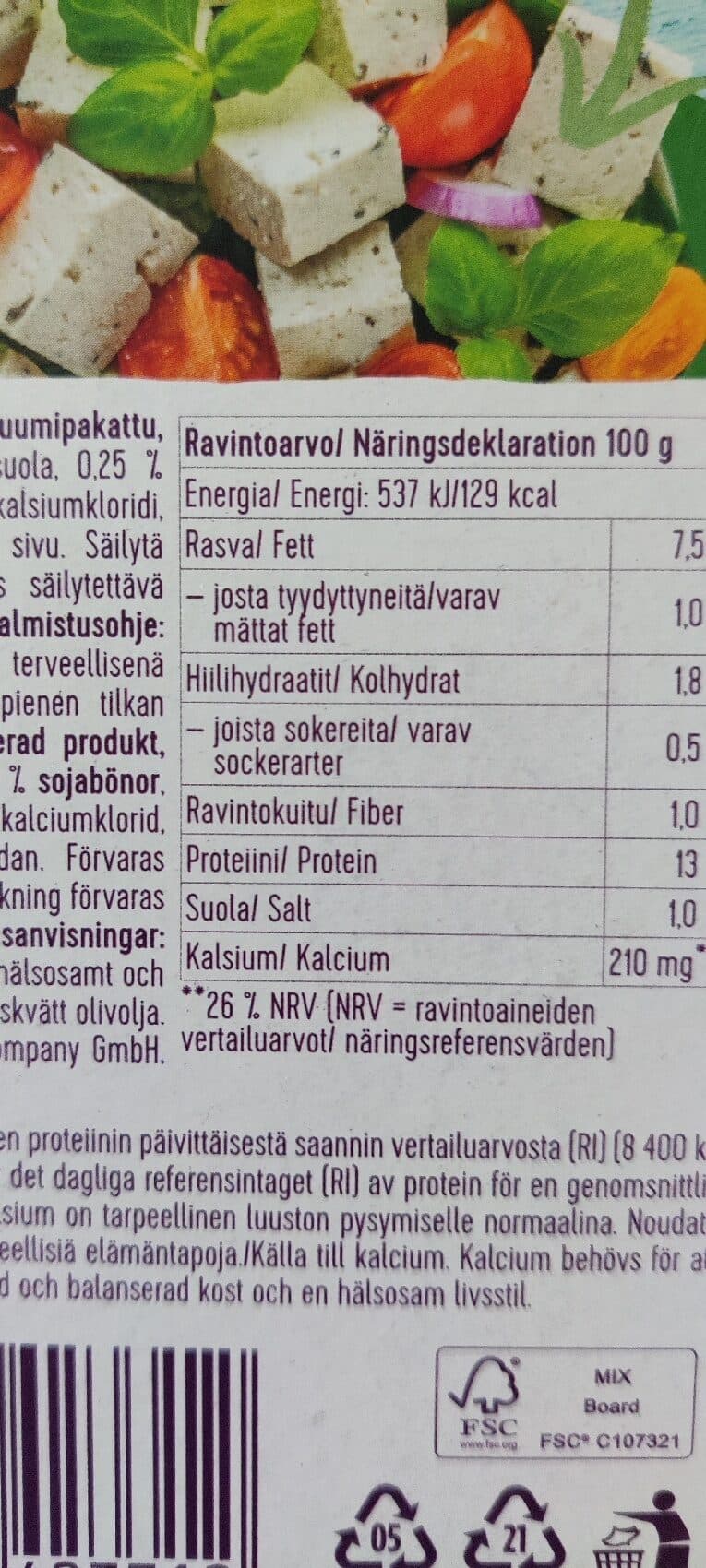 Sofine Salad Tofu Basil packshot