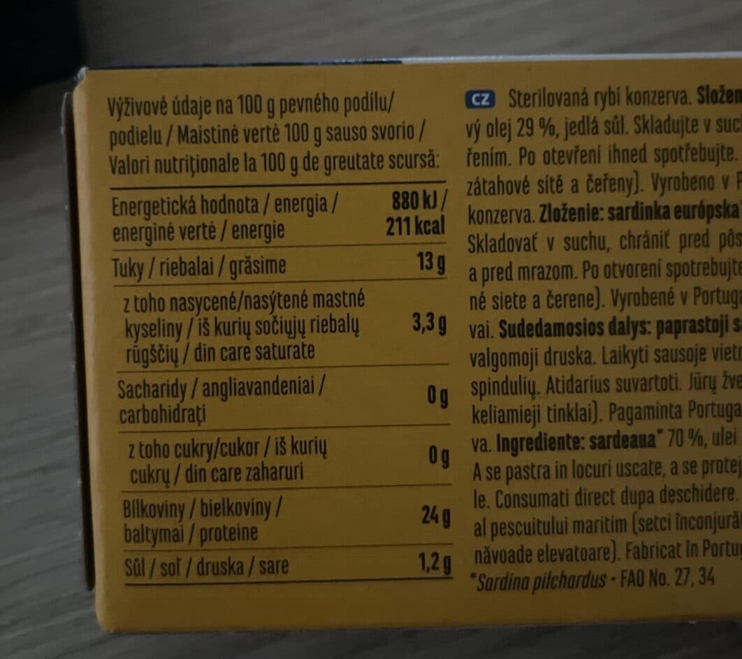 Sun & Sea Sardines In Sunflower Oil packshot