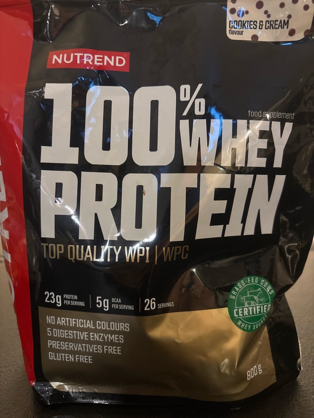 Nutrend Cookies And Cream Whey Protein packshot
