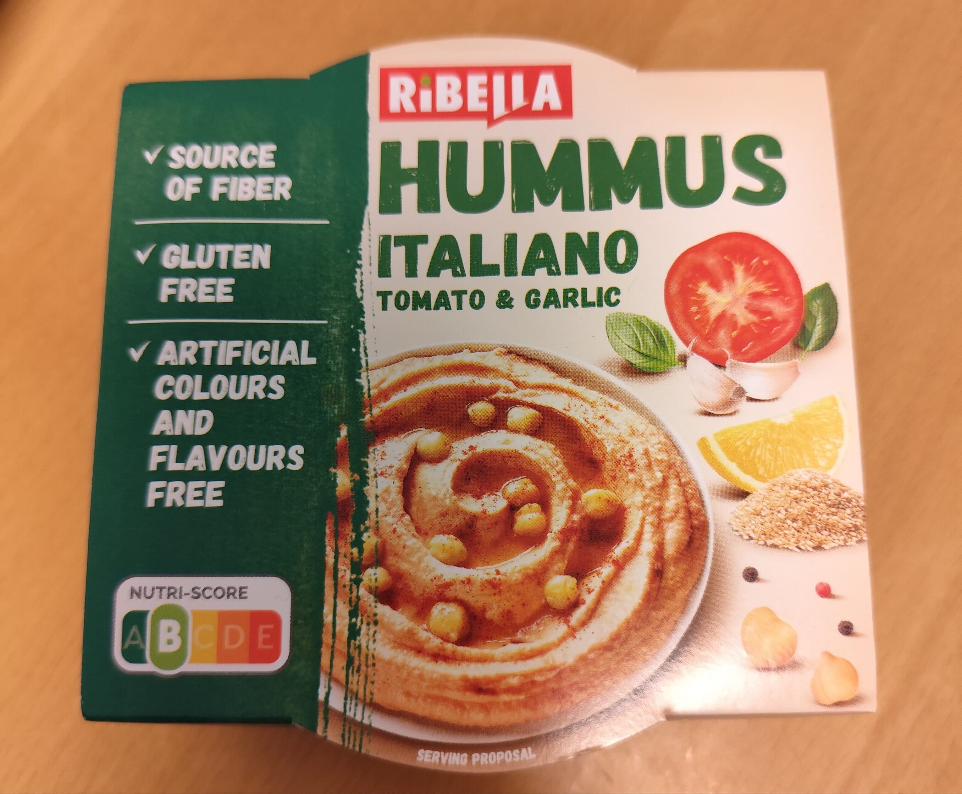 Ribella Italiano Hummus (Tomato & Garlic) packshot