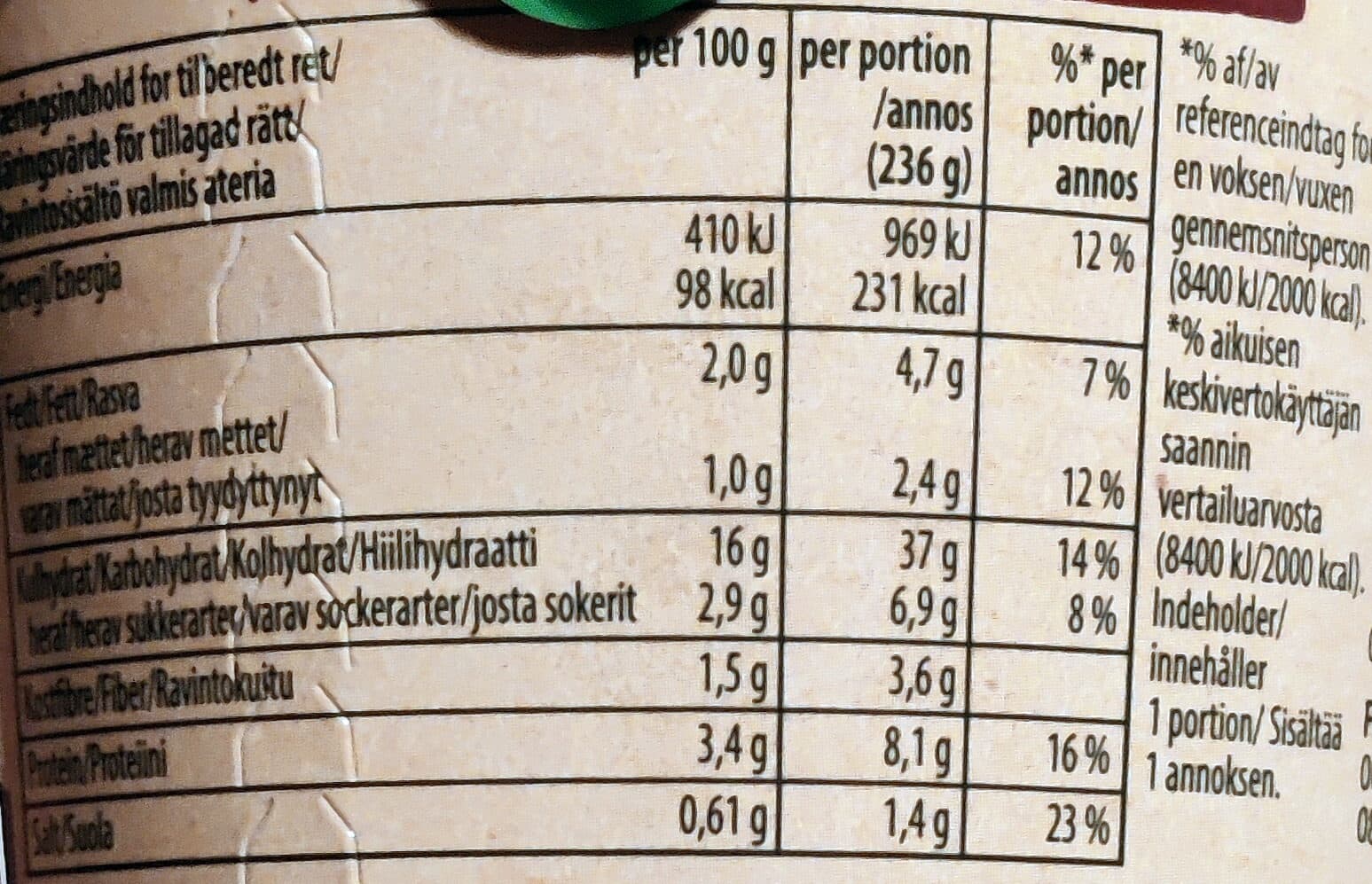 Unilever Norge AS Pasta Snack Pot - Bolognese packshot