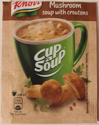 Knor Mushroom soup with croutons packshot