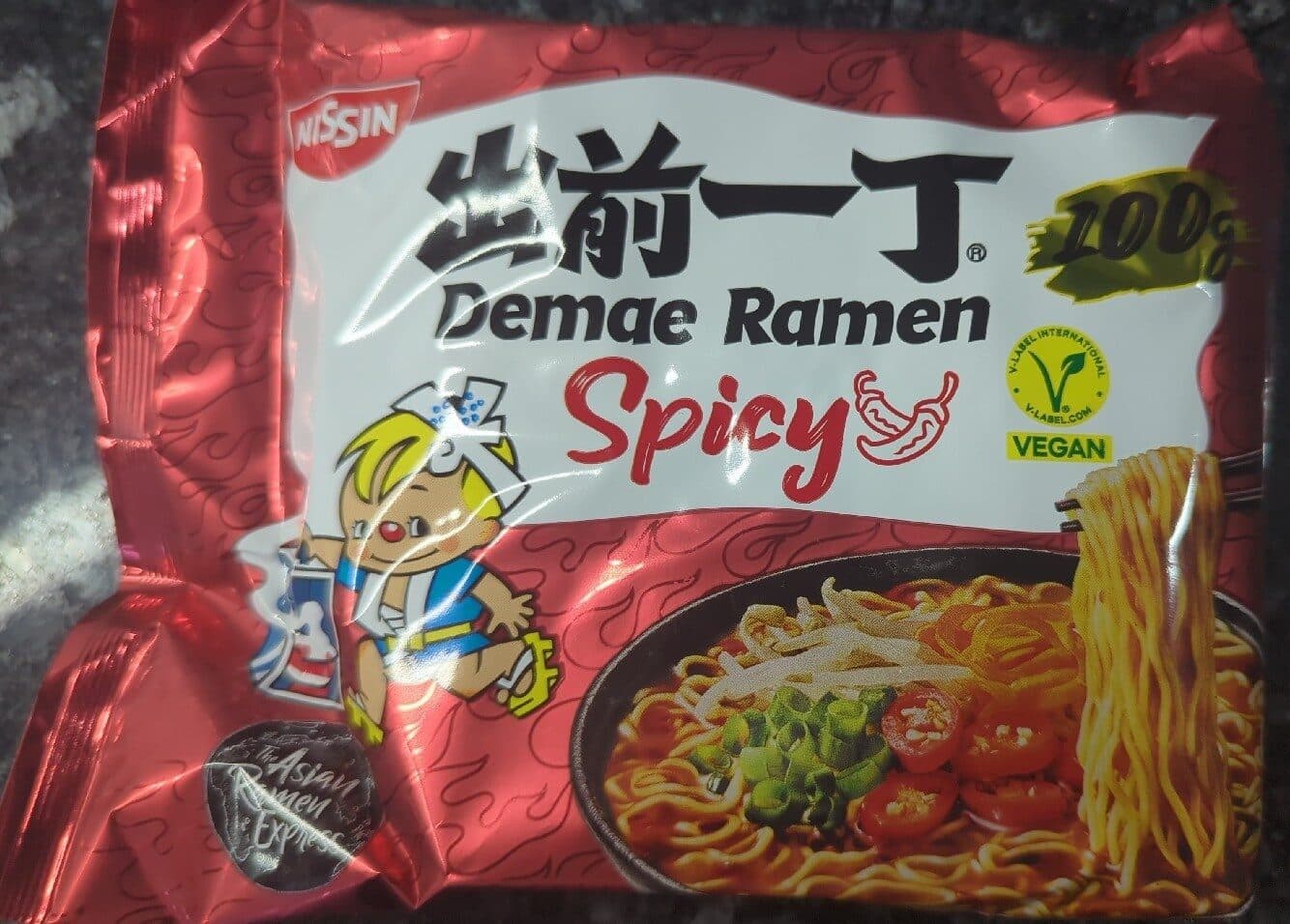 Nissin Demae Ramen Spicy packshot