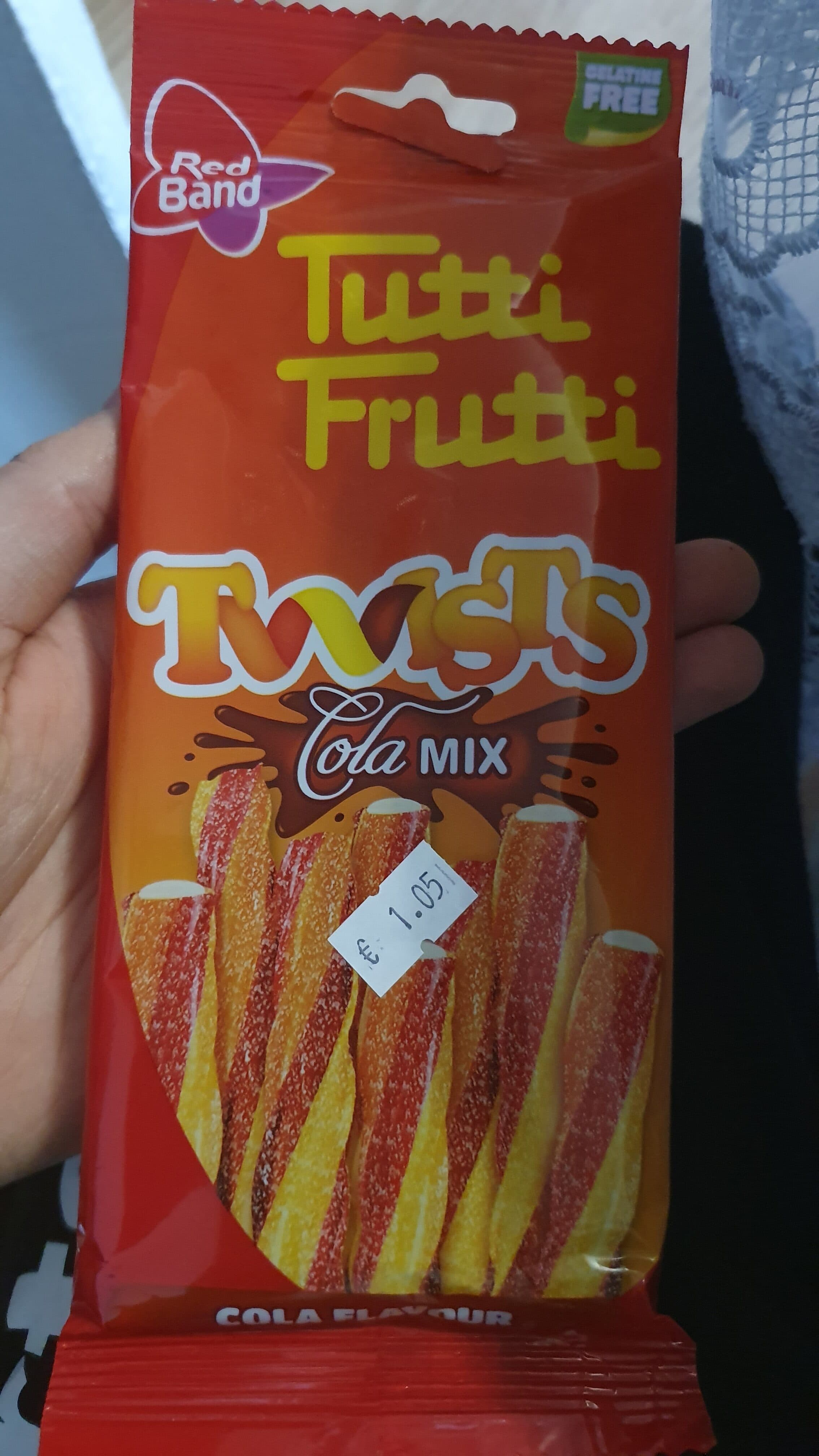 Red Band Tutti frutti guma packshot