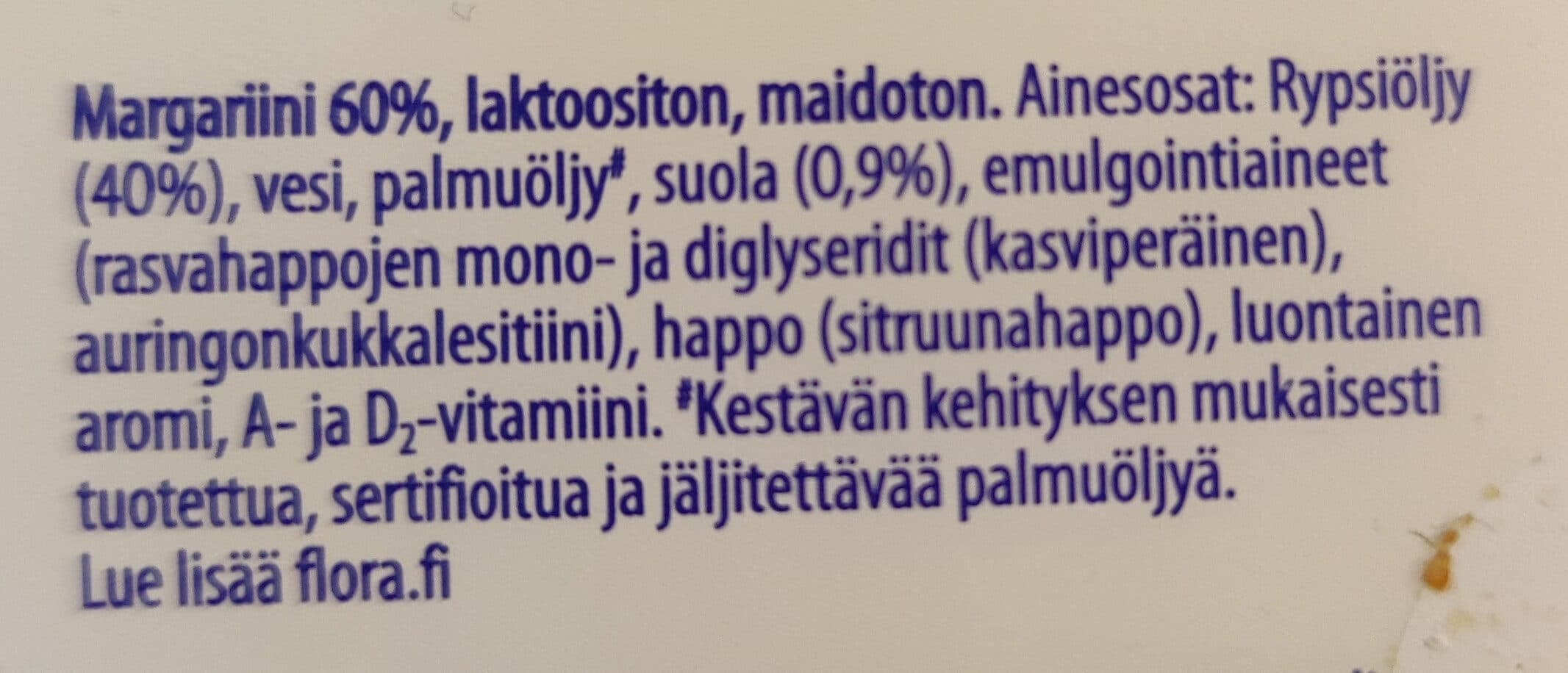 Flora Flora laktoositon ja maidoton packshot