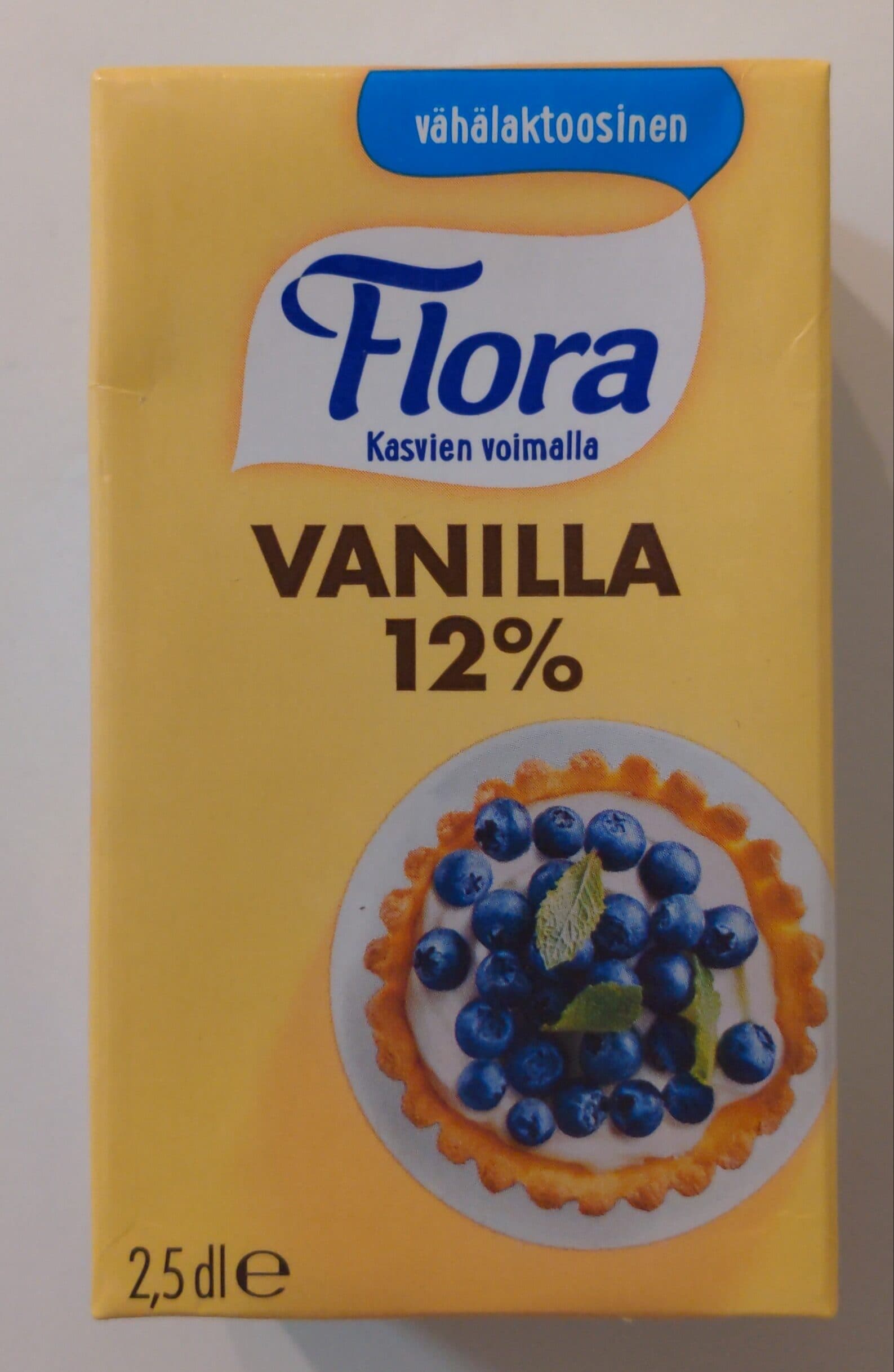 Flora Vaniljakastike 12% packshot
