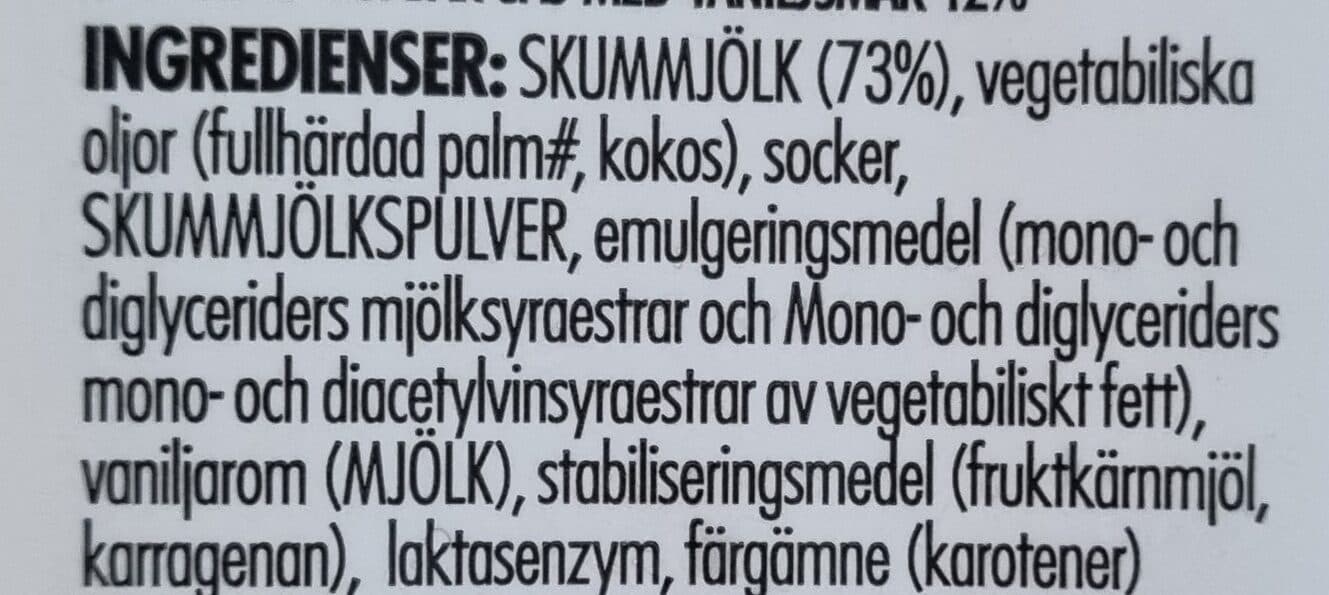 Flora Vaniljakastike 12% packshot