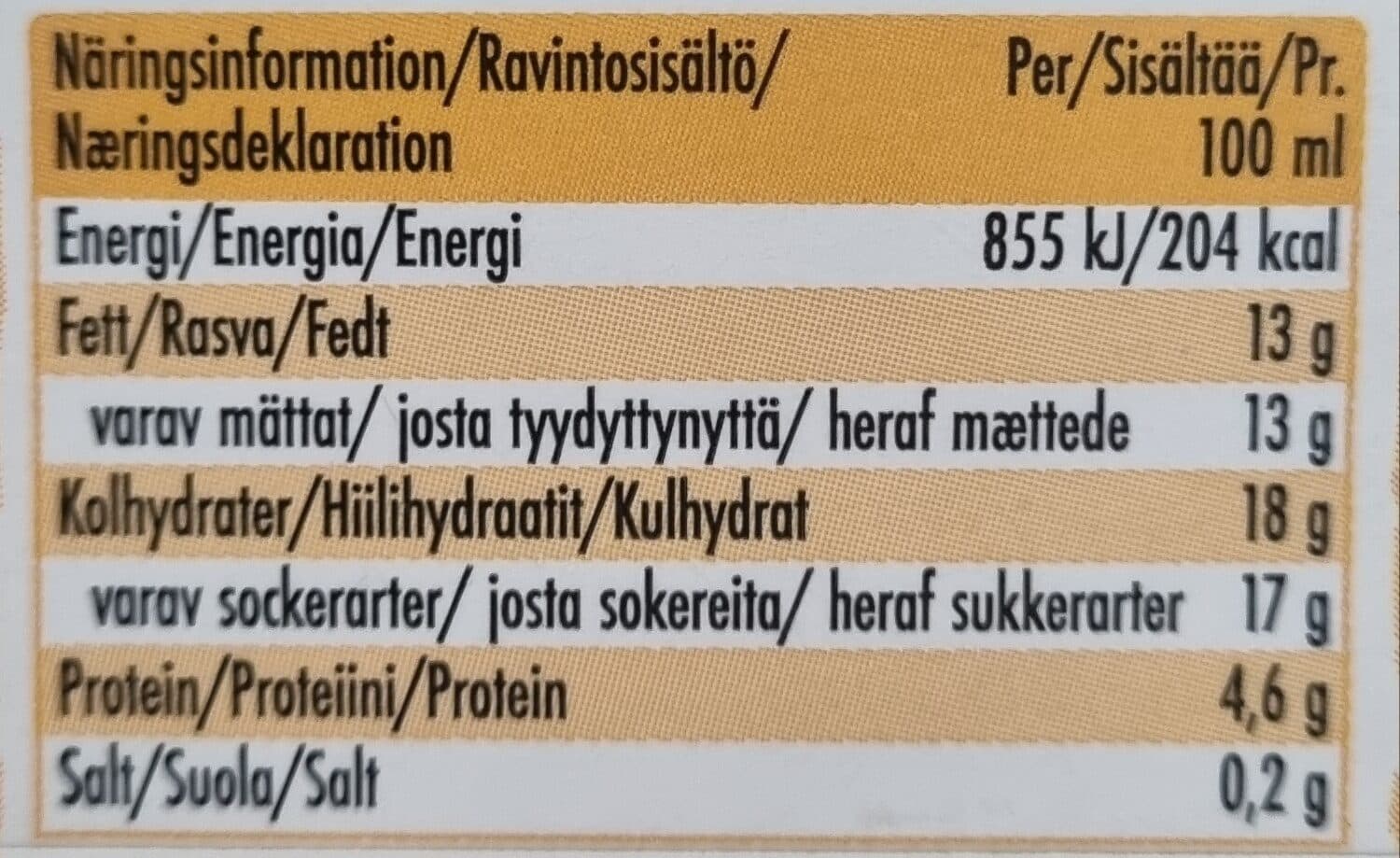 Flora Vaniljakastike 12% packshot