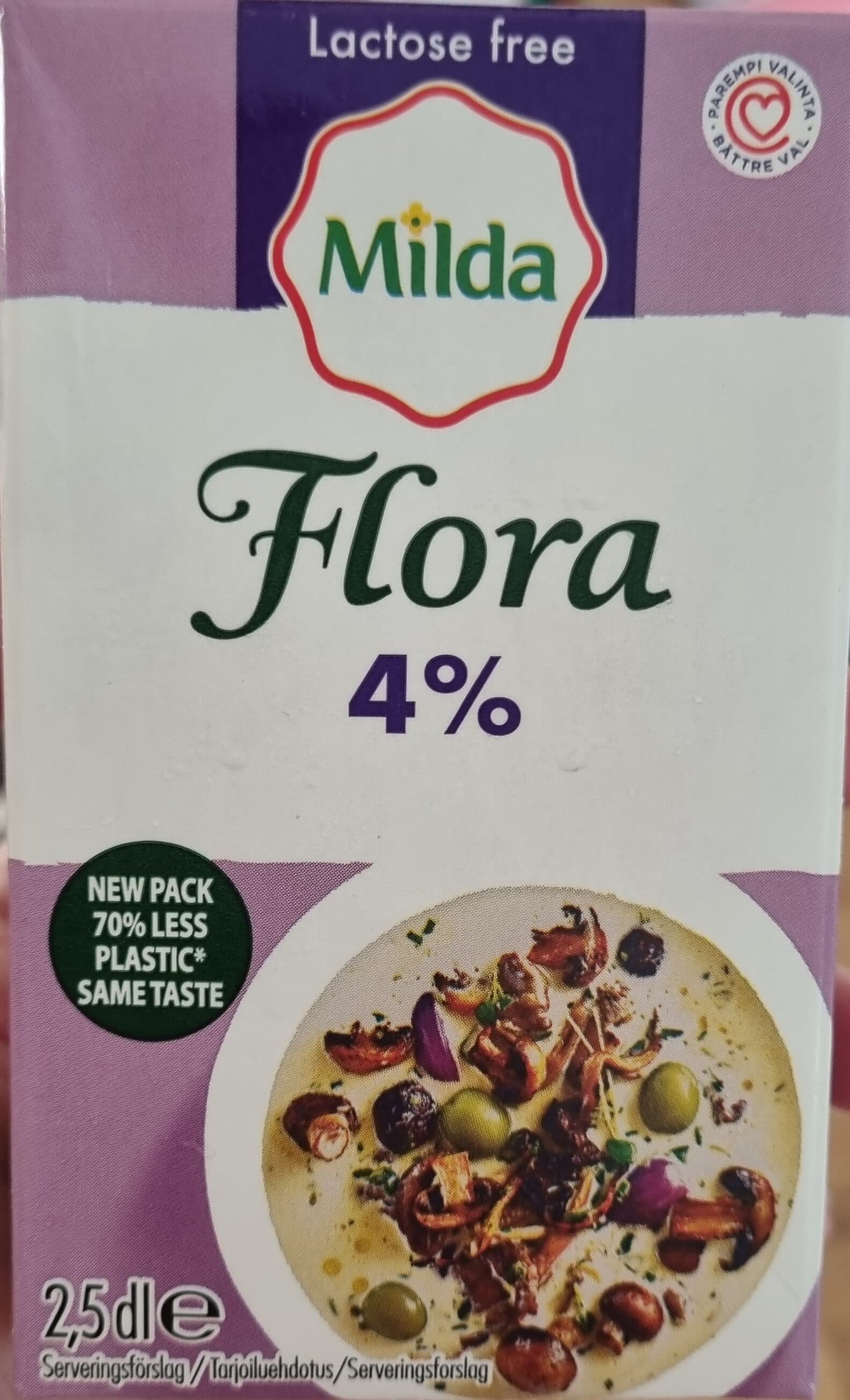 Milda Kevyt & Paksu 4% packshot