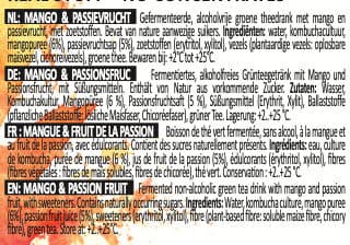 Rudy's Kombucha Rudy's Kombucha Mango & Passion Fruit packshot