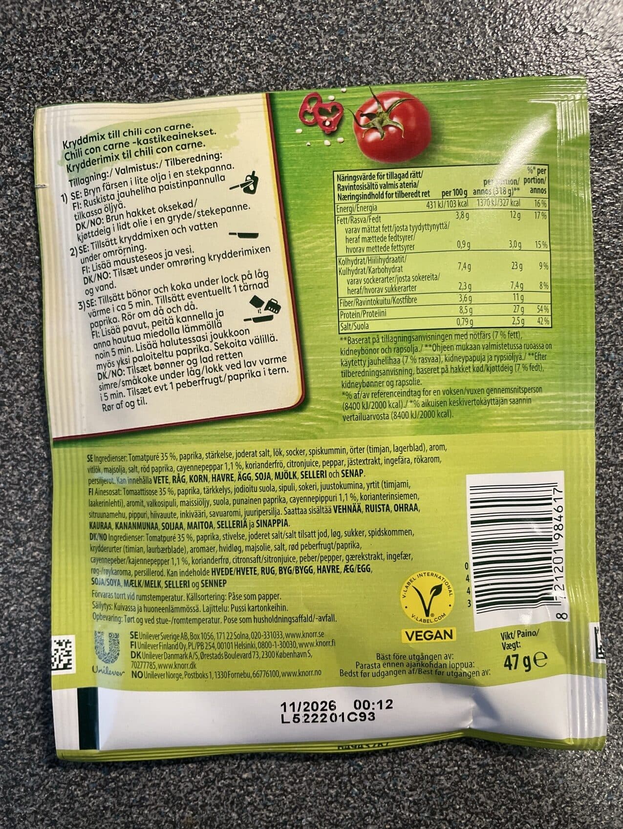 Knorr Chili Con Carne packshot