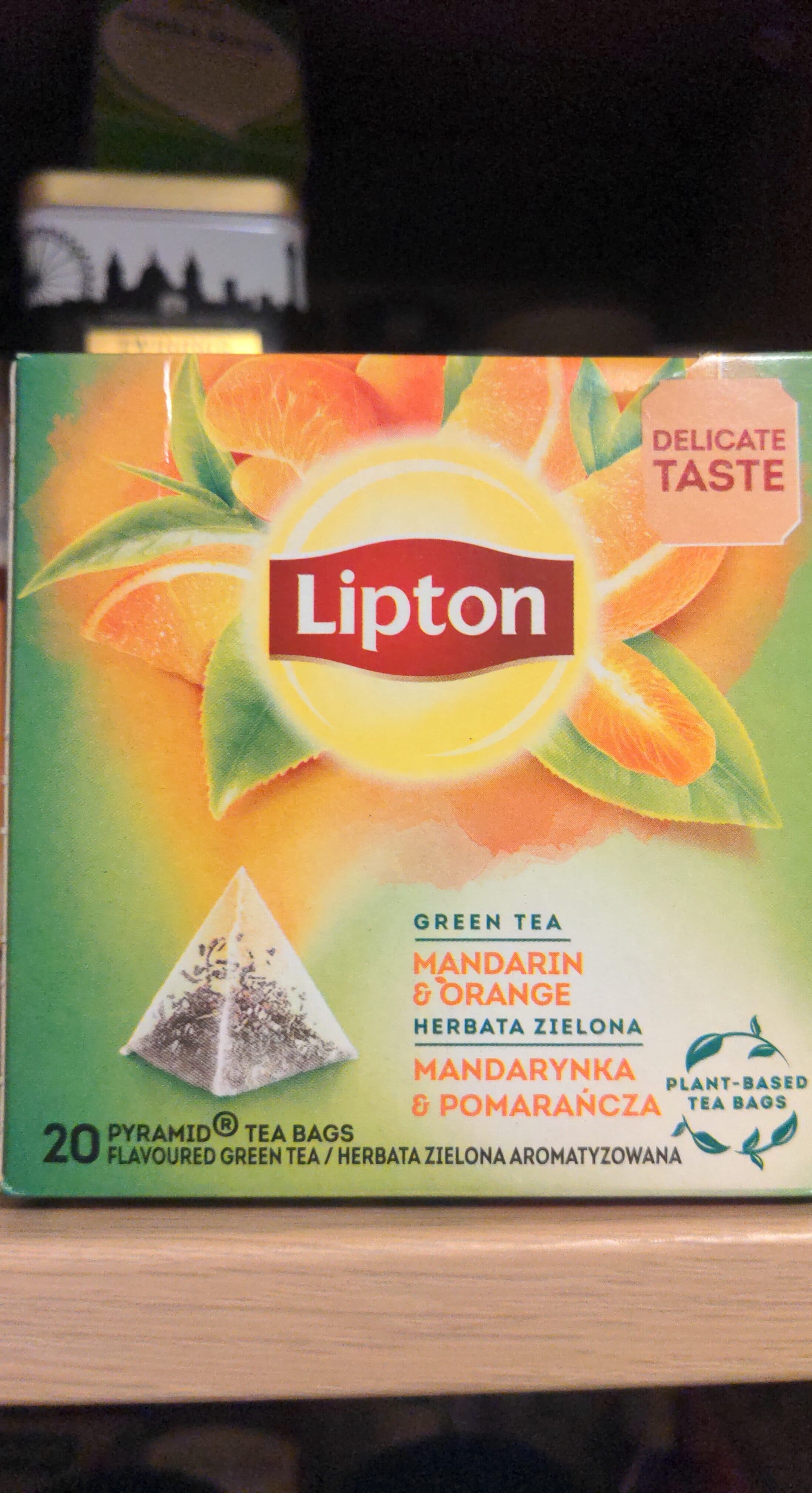Lipton Green tea Mandarin Orange packshot