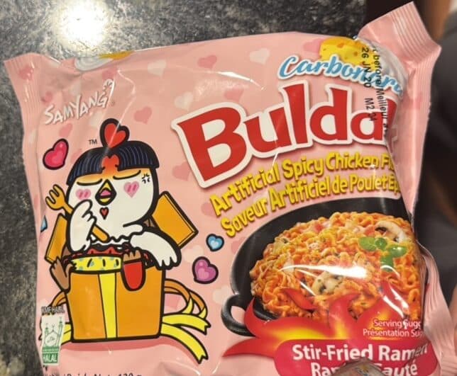 Samyang Carboana Buldak Spicy Ramen packshot