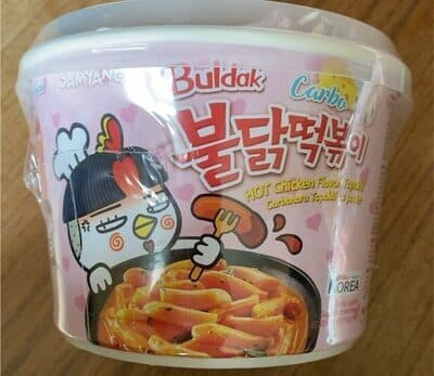 Samyang Buldak Spicy Tteokbokki Spicy Chicken Artificially Flavored packshot