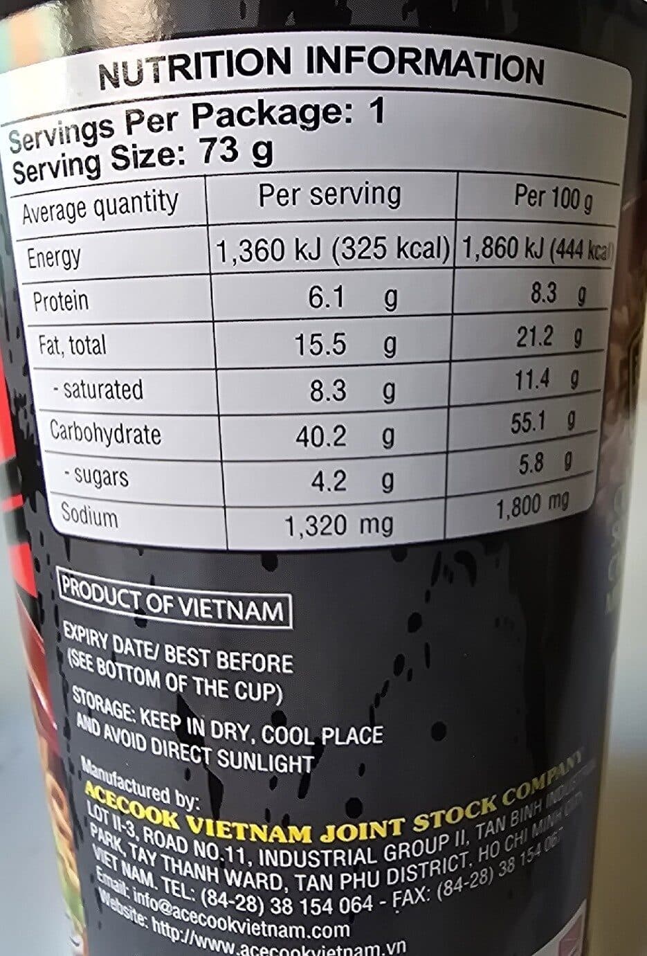 Acecook Tokyo Shoyu packshot