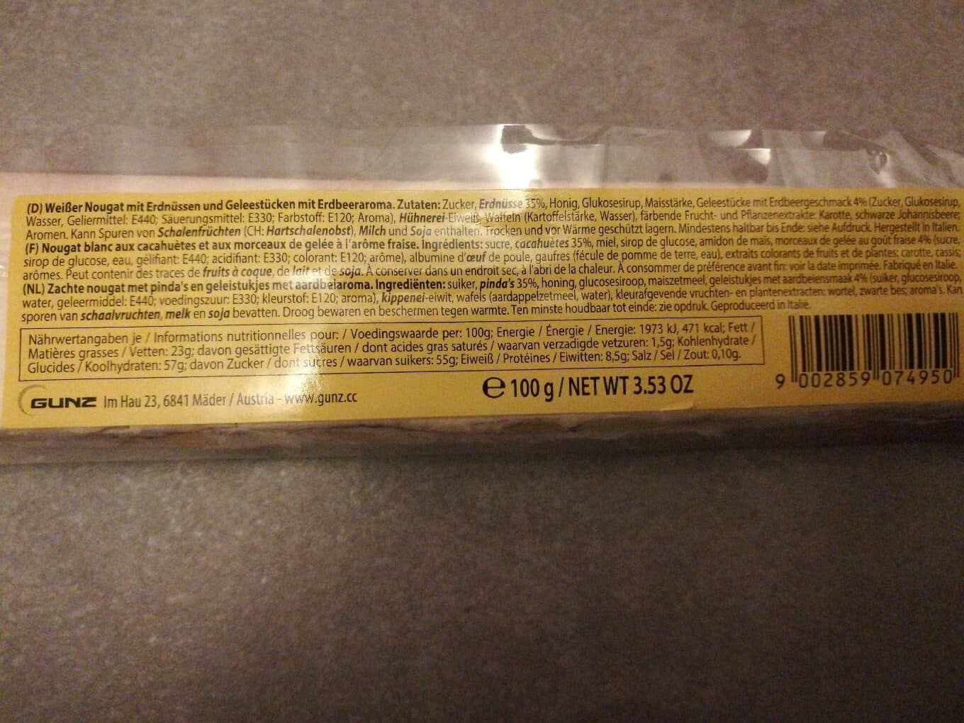 Sir Charles soft nougat cranberries & erdnuss packshot