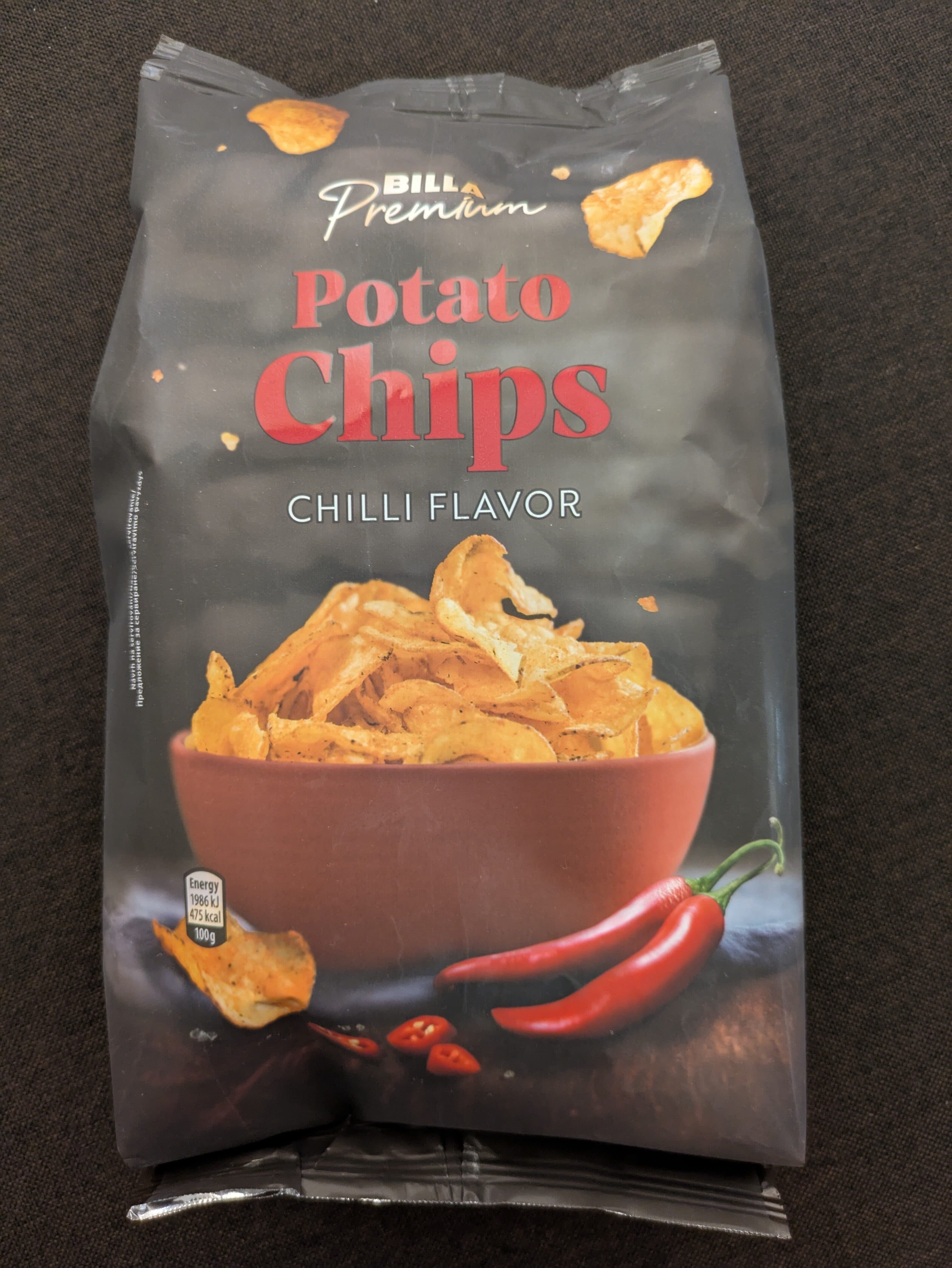 Billa Potato Chips Chilli Flavor packshot