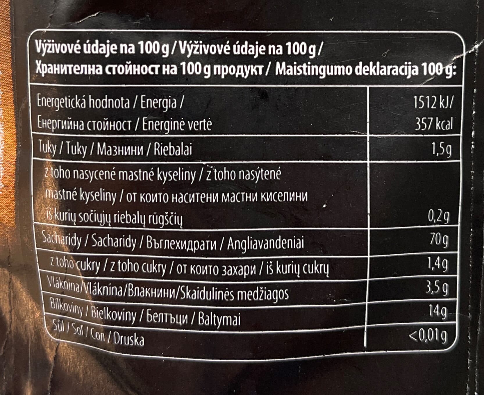 Billa Těstoviny packshot