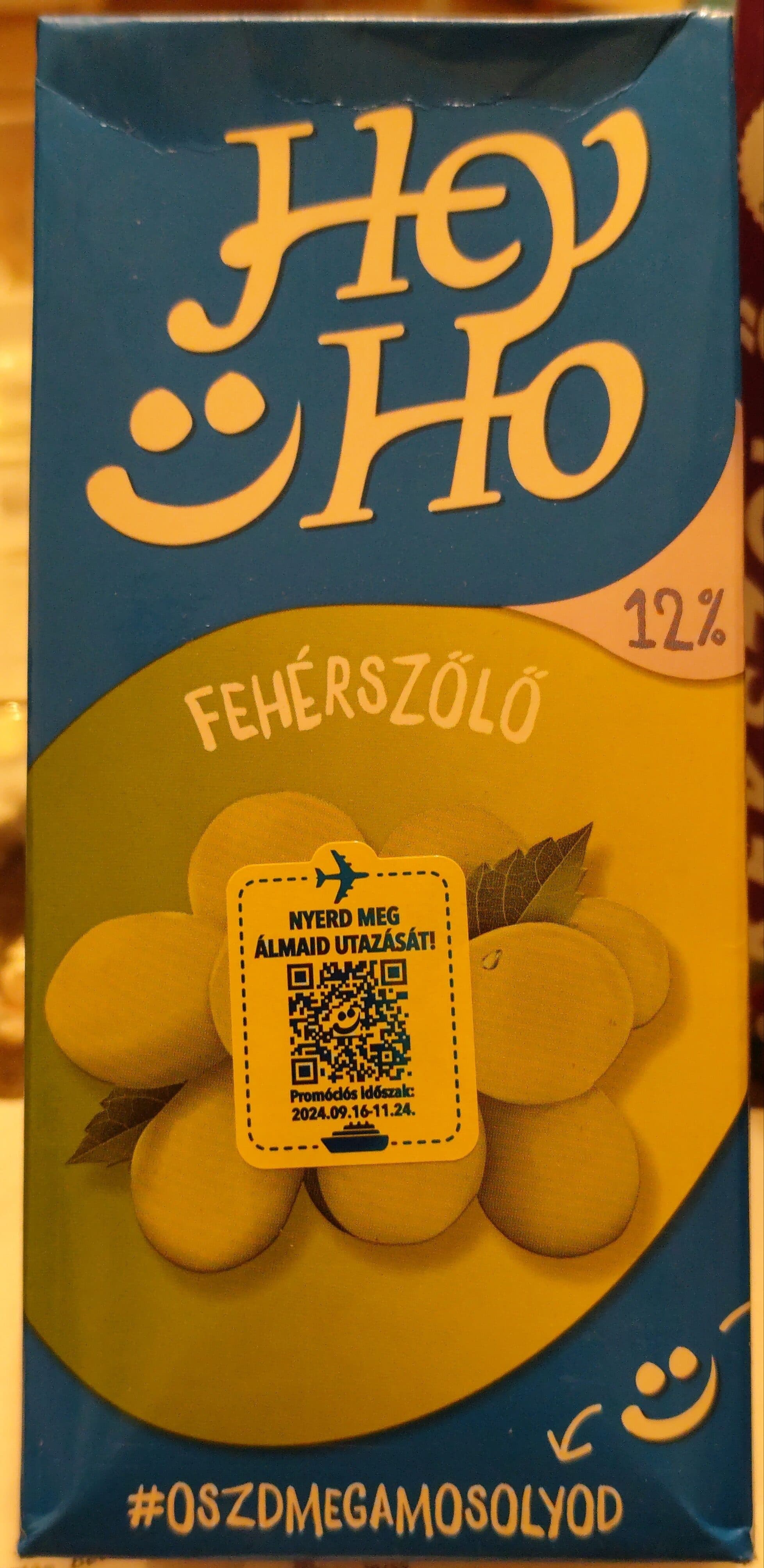 Hey Ho Fehérszőlő 12% packshot