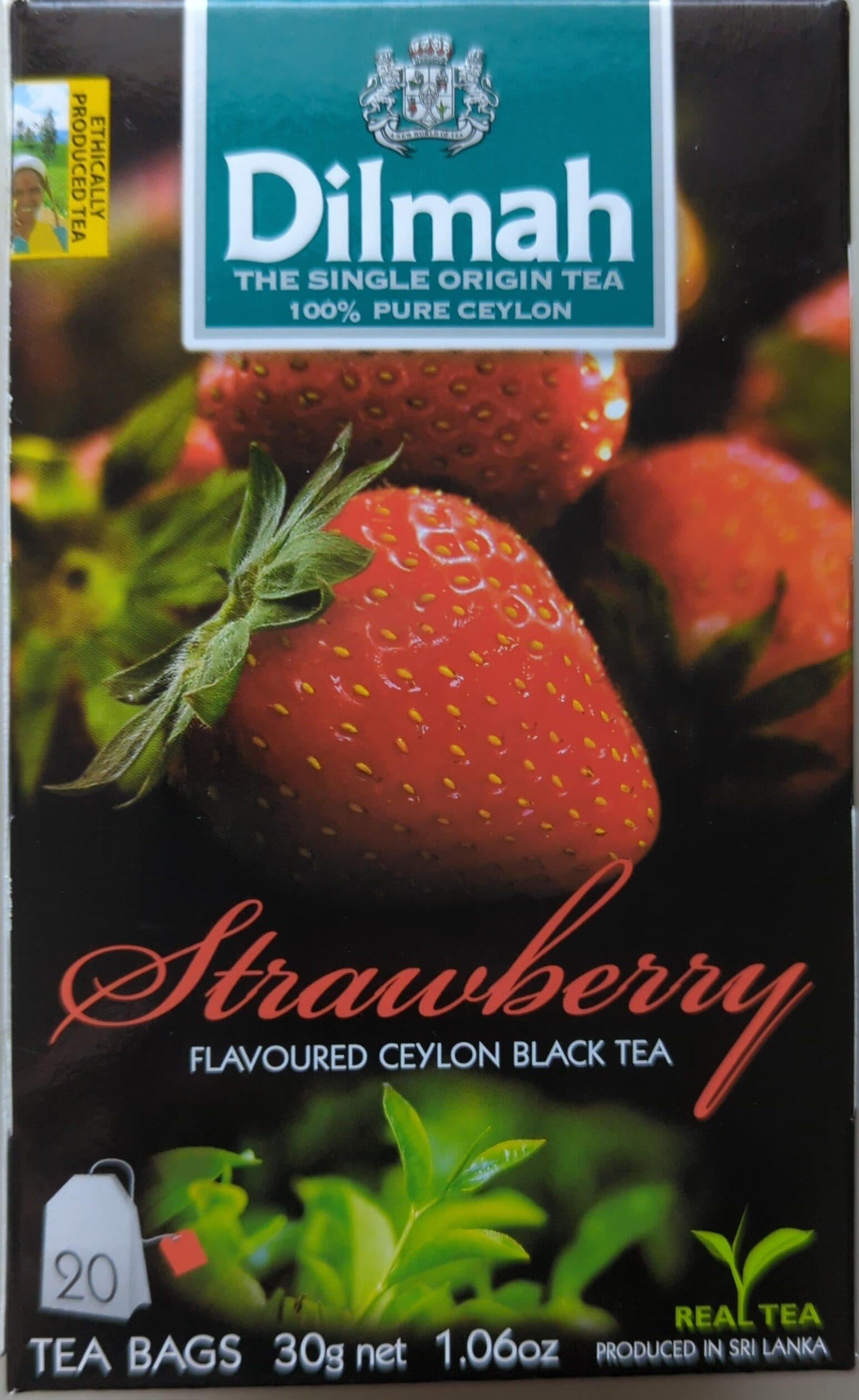 Dilmah Braškių skonio arbata packshot