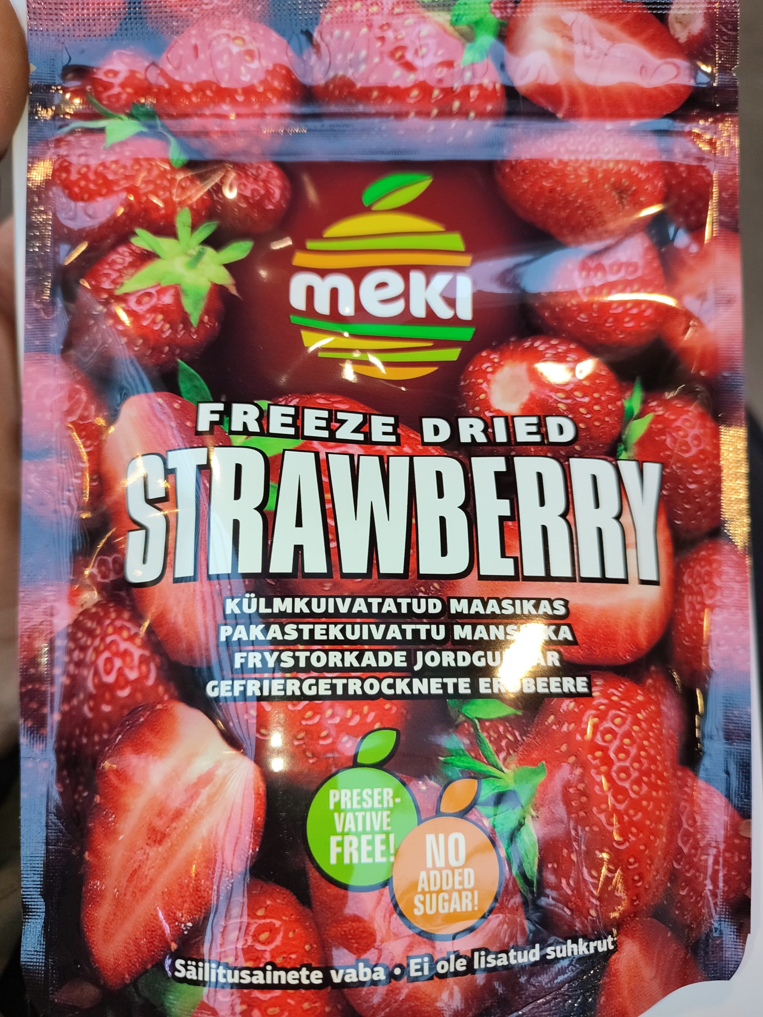 Külmkuivatatud maasikas packshot