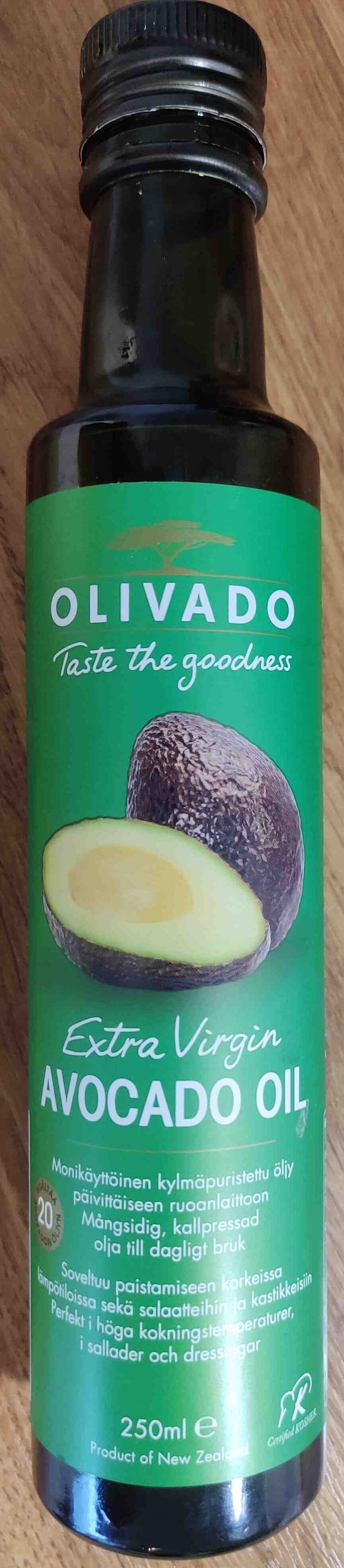 Olivado Extra Virgin avocado oil packshot