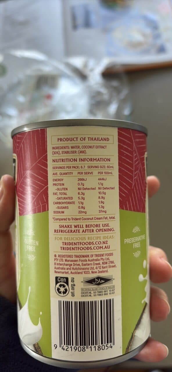 Trident Light Coconut Cream packshot