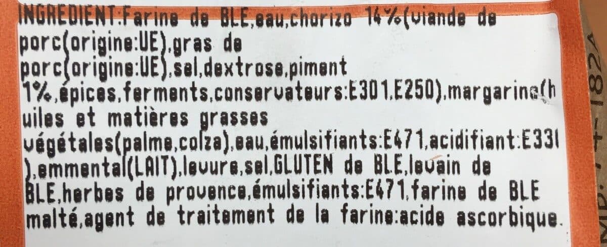 Open Food Facts Mini Fougasse Chorizo packshot