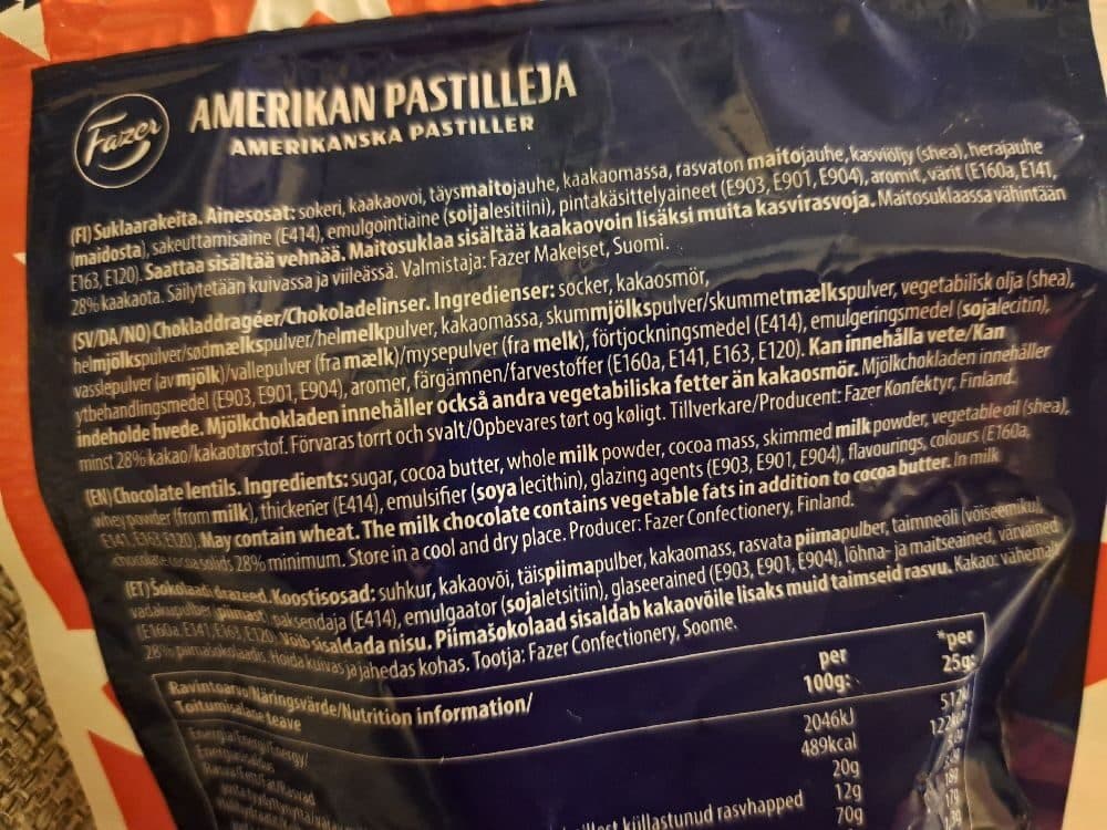 Fazer Amerikan pastilleja packshot
