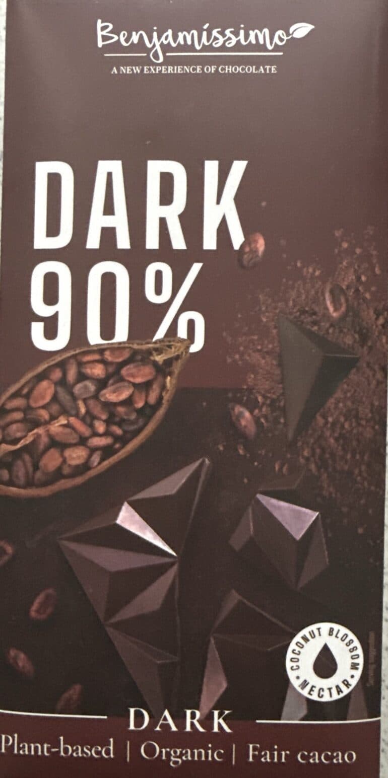 Benjamissimo Dark Chocolate 90% packshot