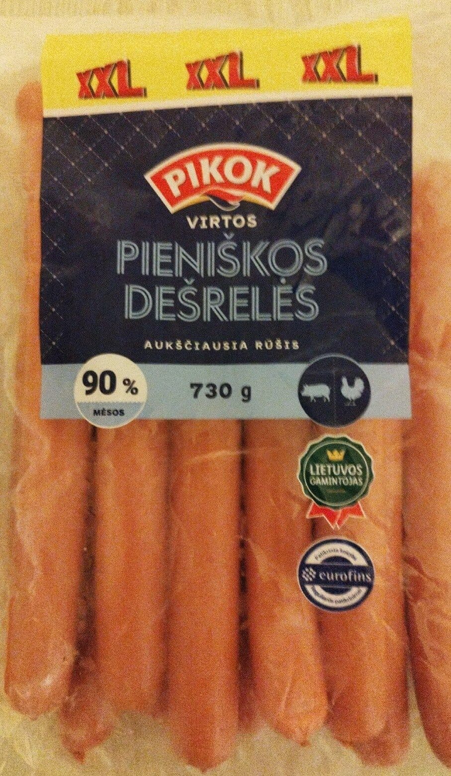 Lidl Dairy Hot Dog Sausages packshot