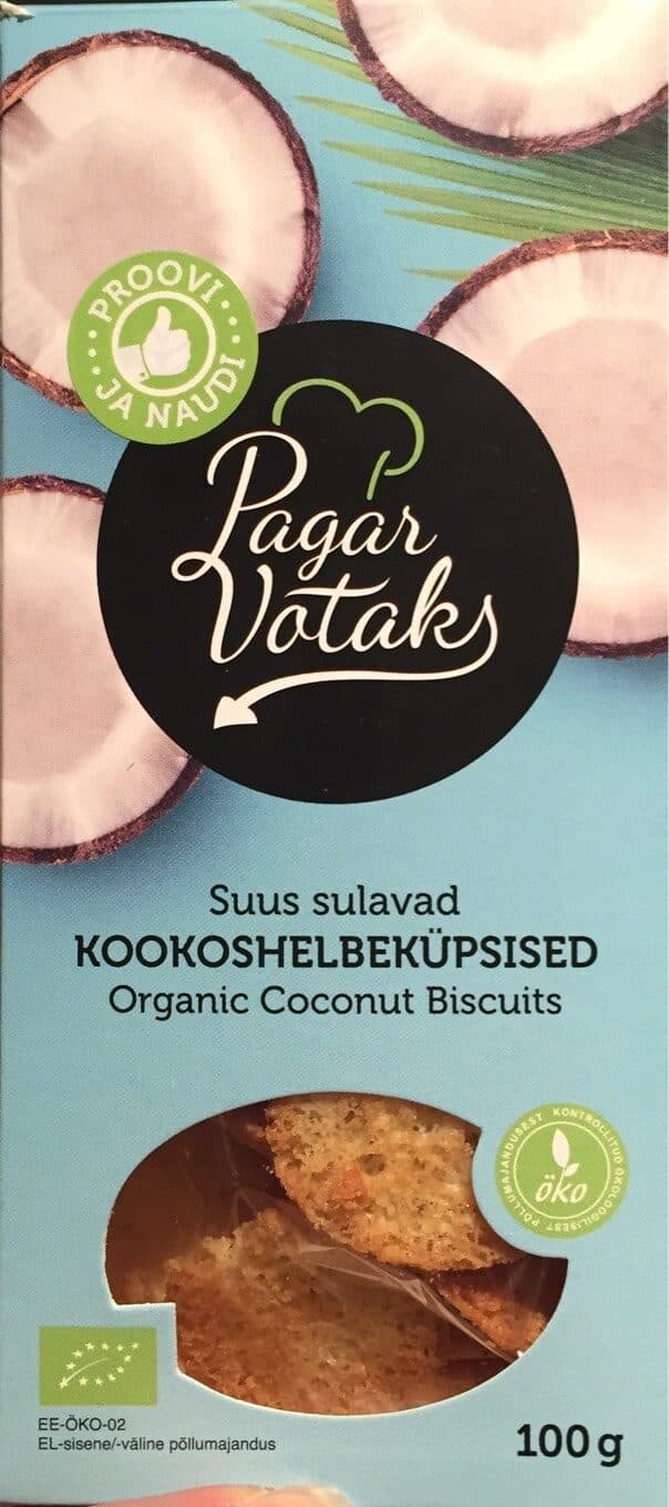Pagar Vataks Organic coconut biscuits packshot