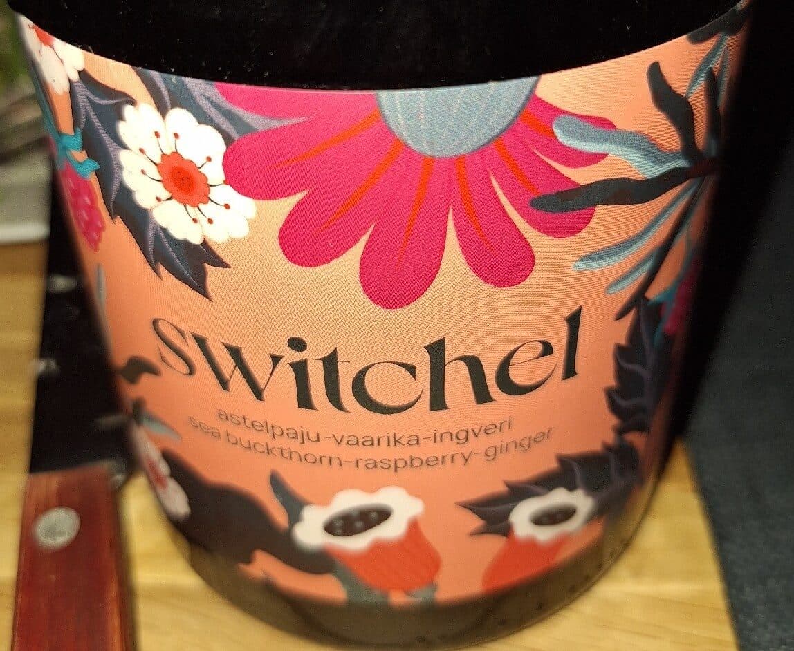 Switchel Astelpaju-vaarika-ingveri jook packshot