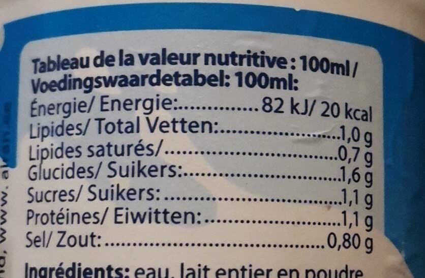 Open Food Facts Lait acidulé packshot