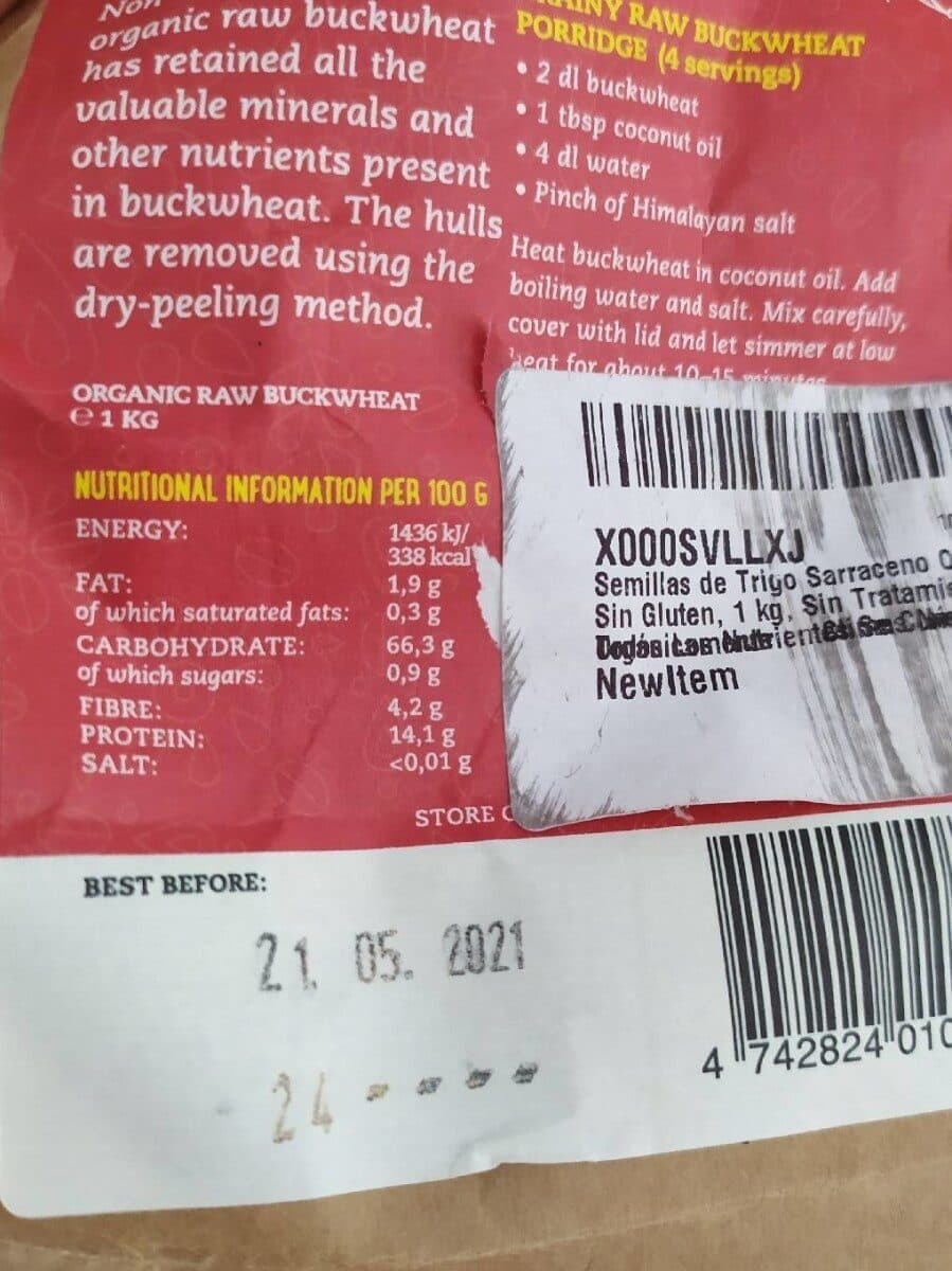 Open Food Facts Grainé de sarrasin packshot