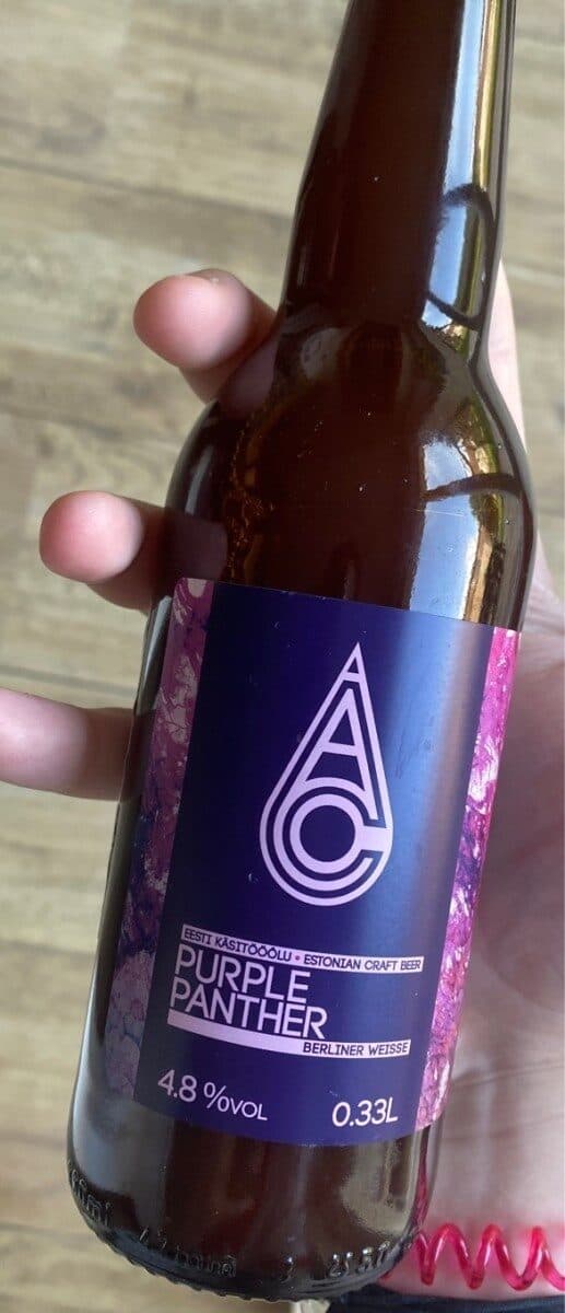Biere purple panther packshot