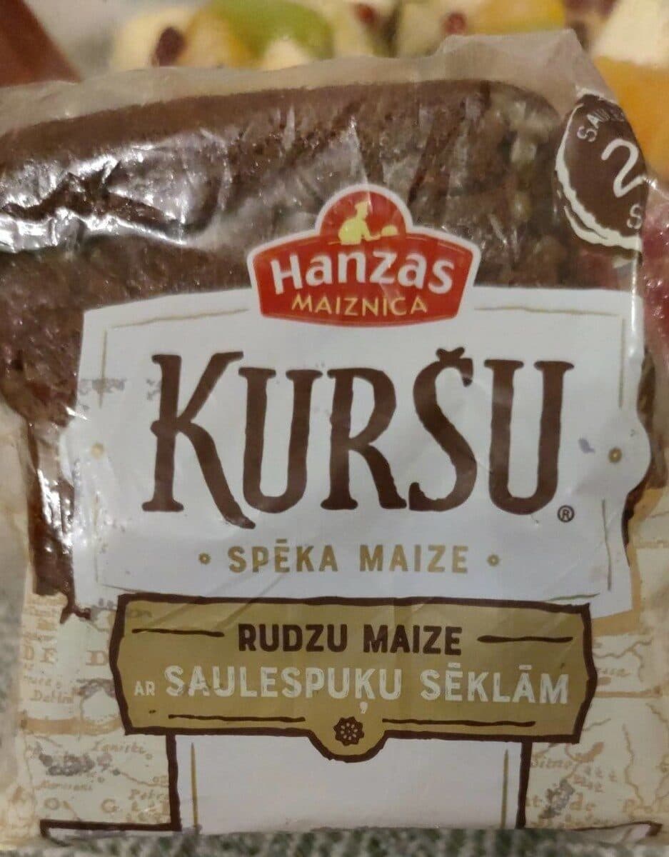 Rye bread with sunflower seeds packshot