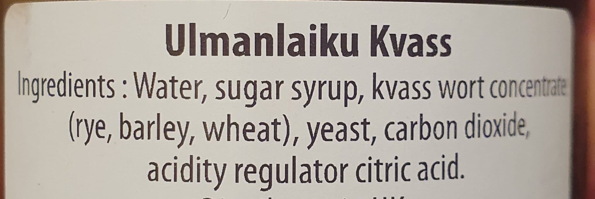 Ulmaņlaiku Kvass packshot