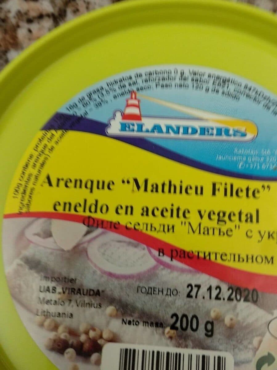 Open Food Facts Arenque packshot