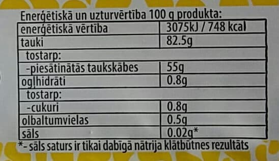 Krāslavas piens 82.5% sviests, saldkrējuma packshot