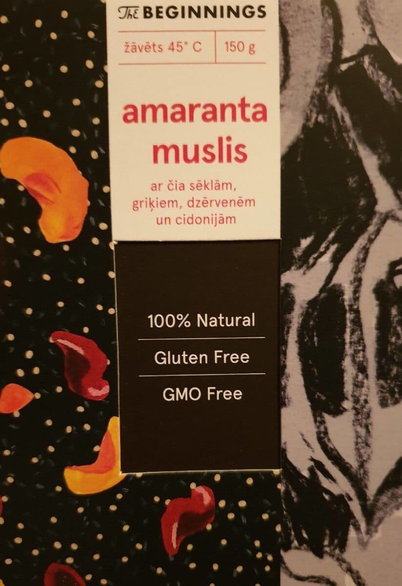 Amarantis muslis packshot
