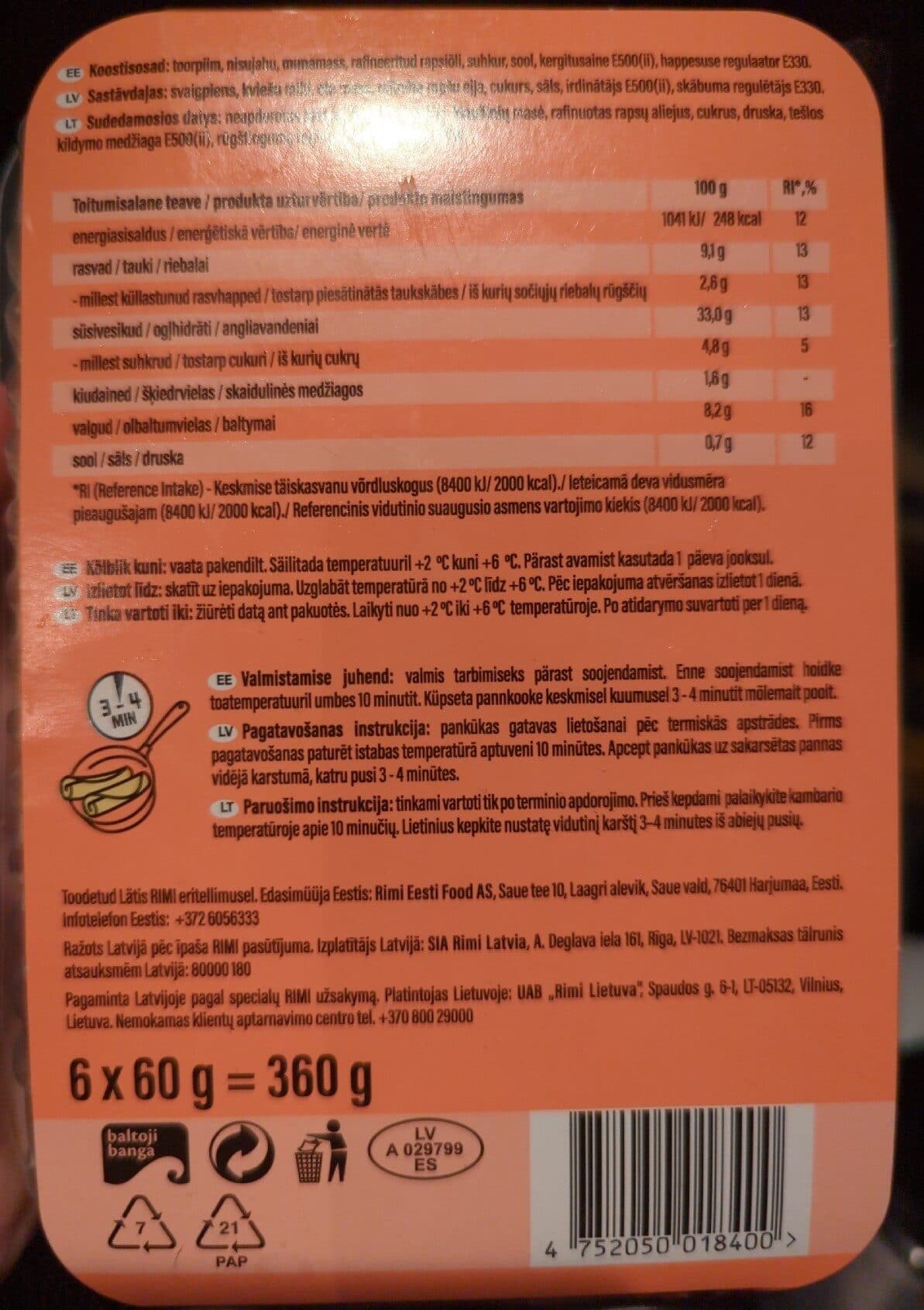 Rimi Plānās Pankūkas packshot