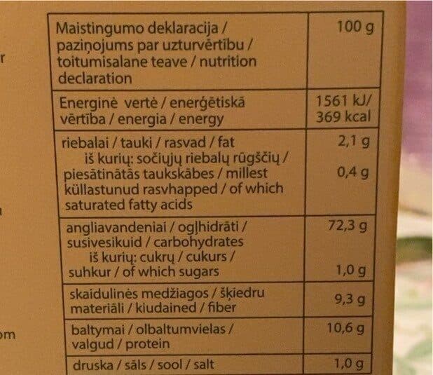 Open Food Facts Duoniukai packshot