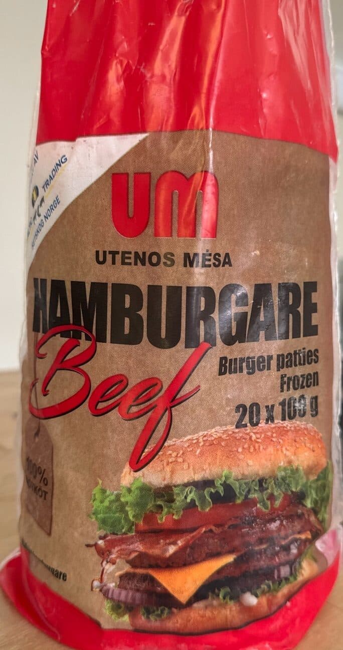 UM Beef Hamburgare packshot