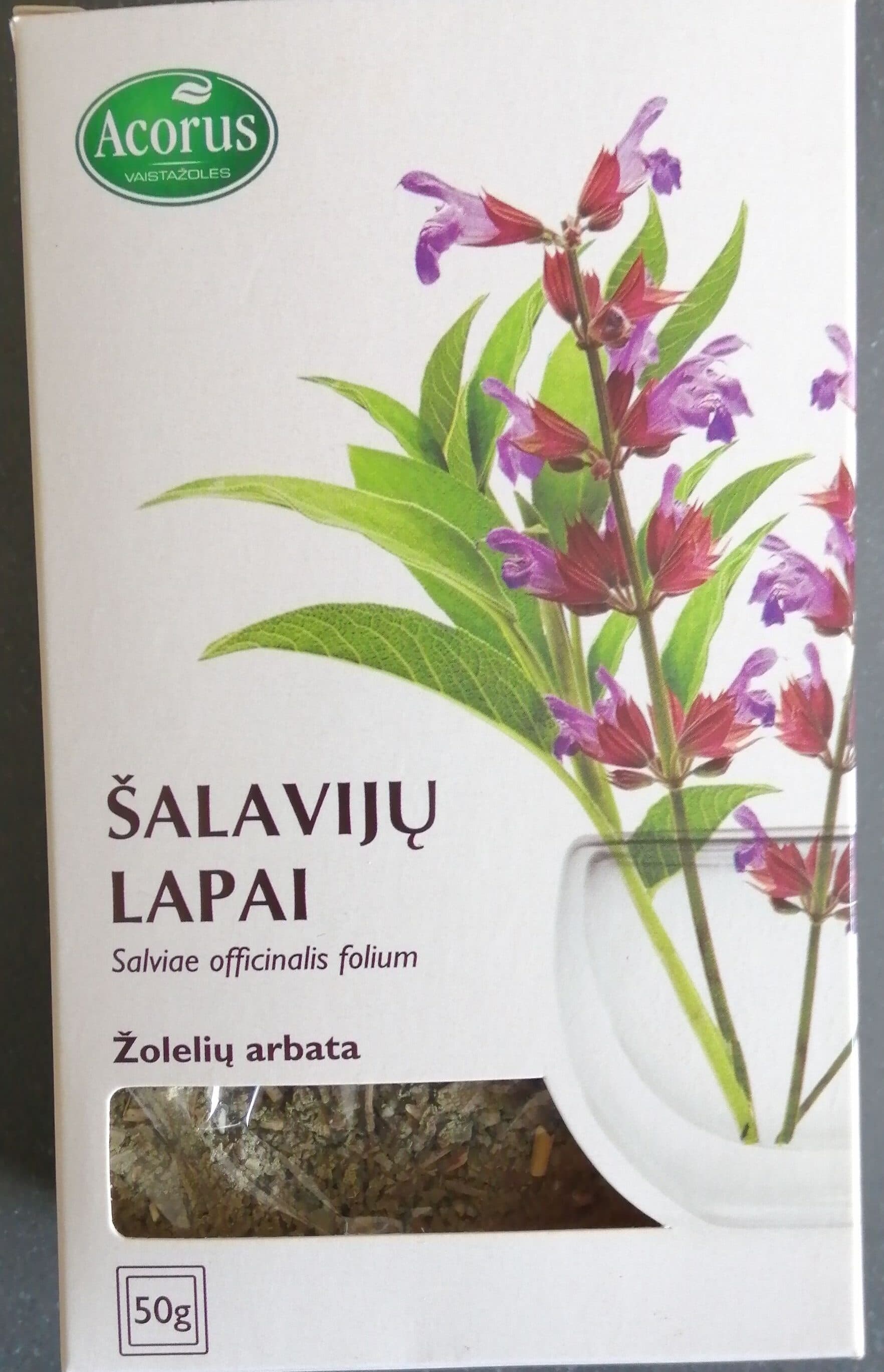 Šalavijų arbata packshot