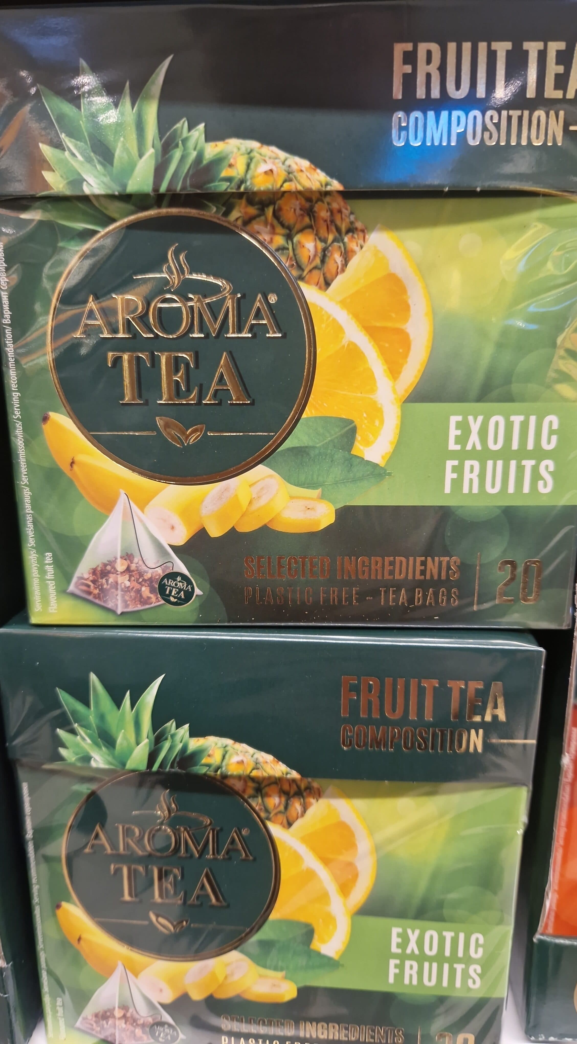 AROMA TEA, egzotiniu vaisių arbata packshot