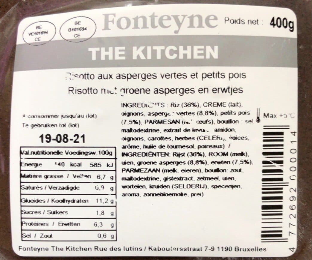 Risotto aux asperges packshot